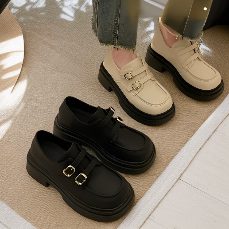 女性の夏のマフィンの底の単一の靴 高さを高める厚底片足あぶみ婦人靴 女性の単一の靴レトロな夏のマフィンの底の単一の靴