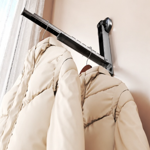 No-Drill Multifunctional Folding Balcony Drying Rack