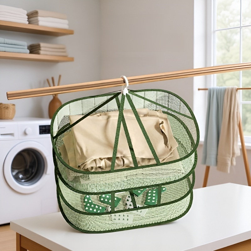 Household solid color sweater drying rack