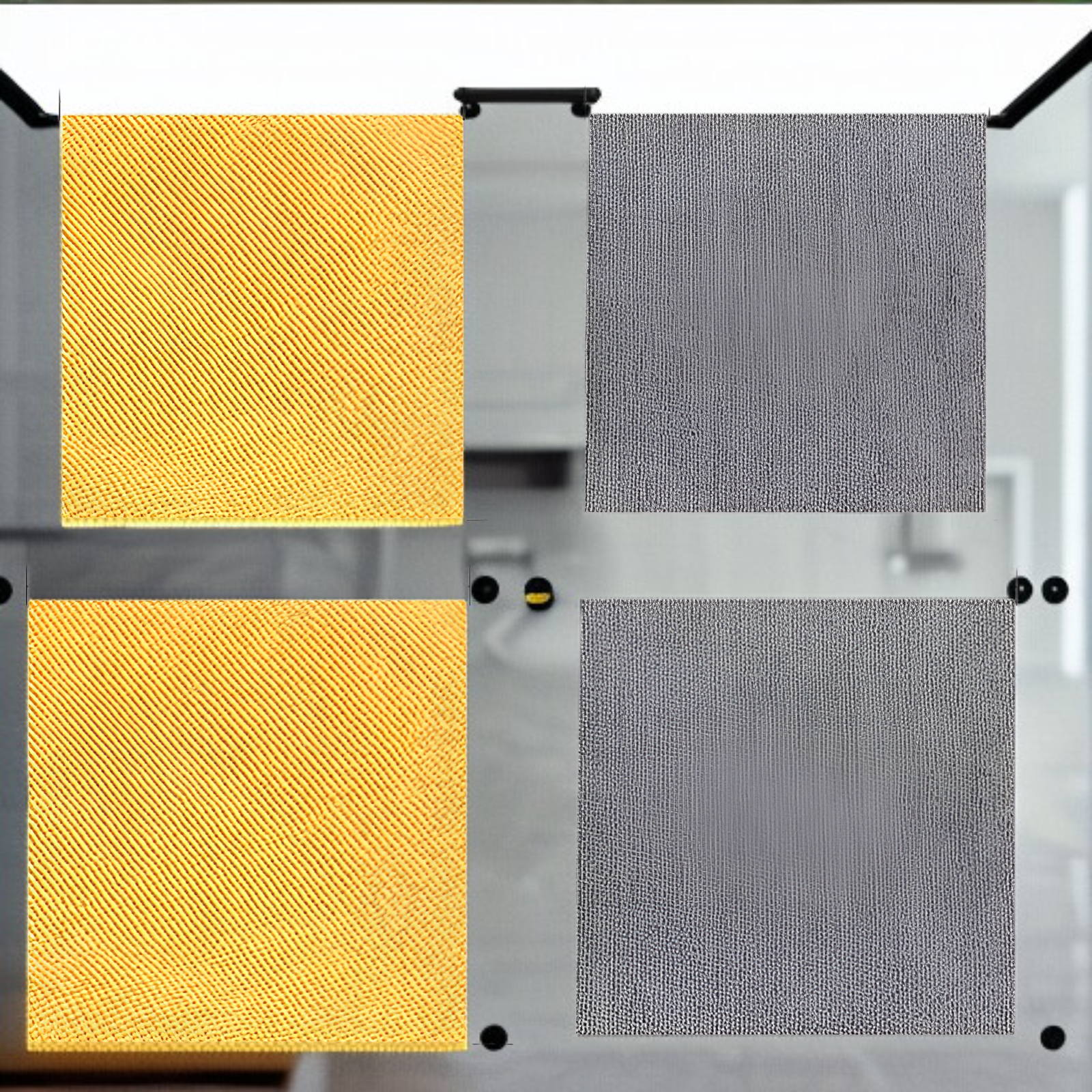 Handgerissenes Geschirrtuch Nass- und Trockengeschirrtuch