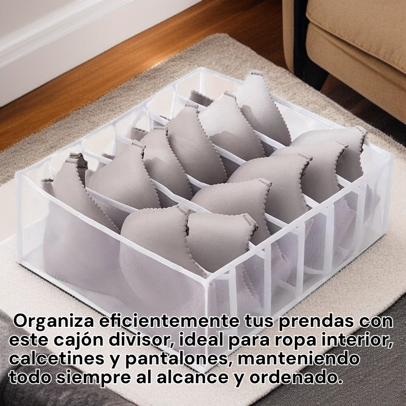 Caja organizadora de cajones para ropa interior, calcetines y ropa