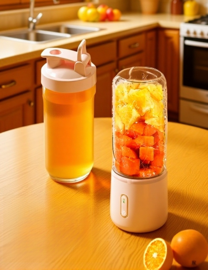 充電式小型ジューサー持ち運び便利なデザイン