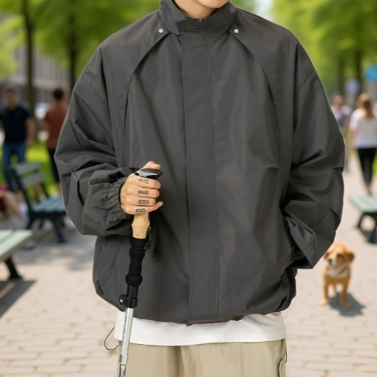 Herrenjacke mit wasserabweisendem Material