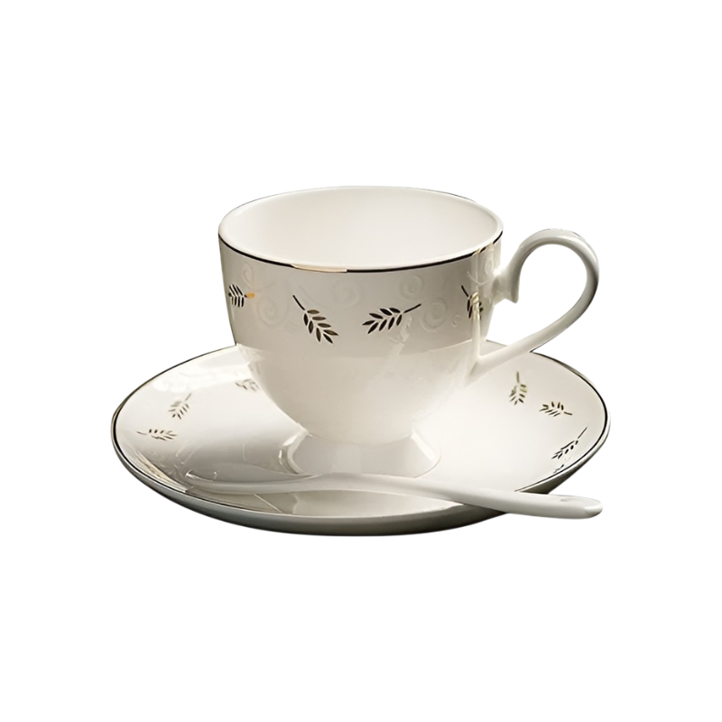 陶器製コーヒーカップセット