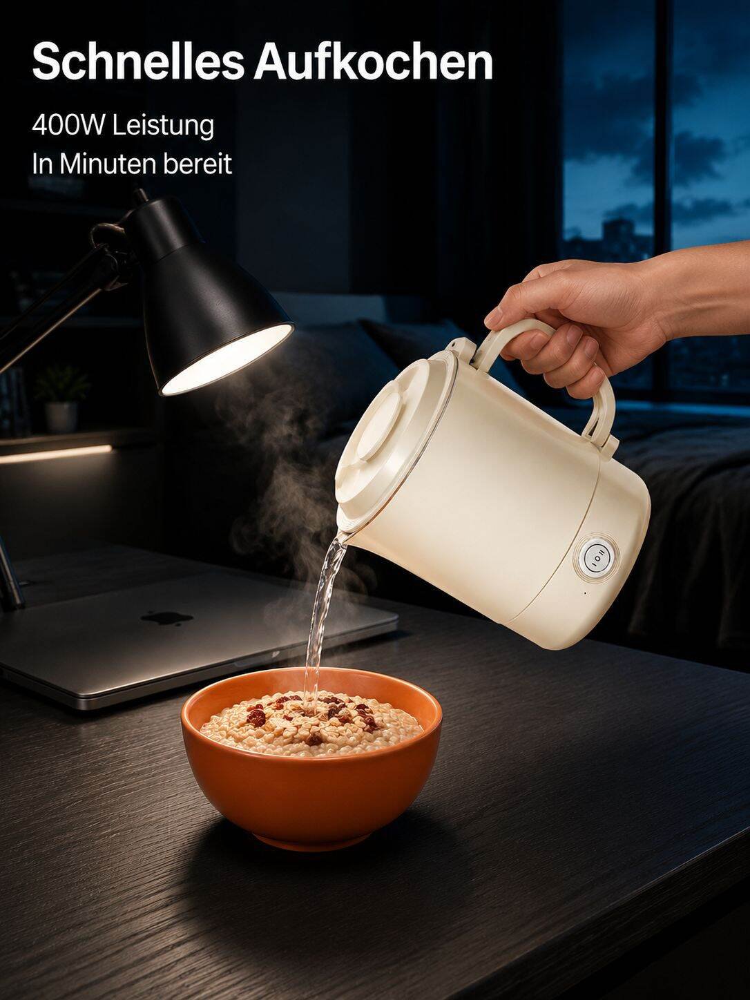 Tragbarer Mini-Wasserkocher – Ideal für Studentenwohnheime