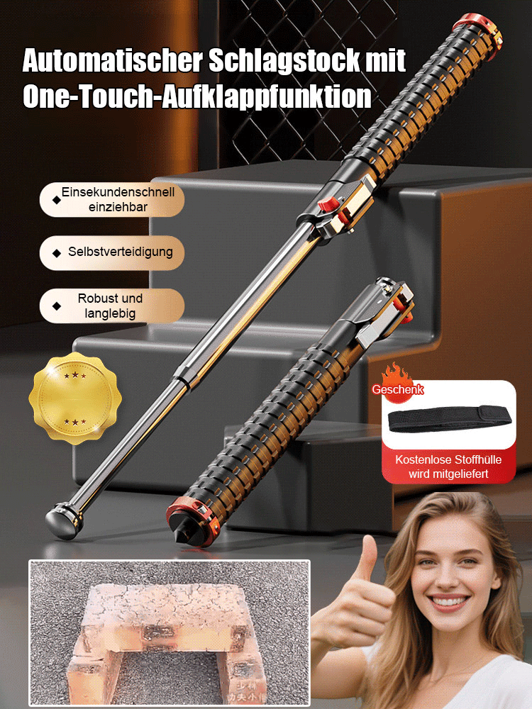 Teleskop-Schlagstock Wanderstock