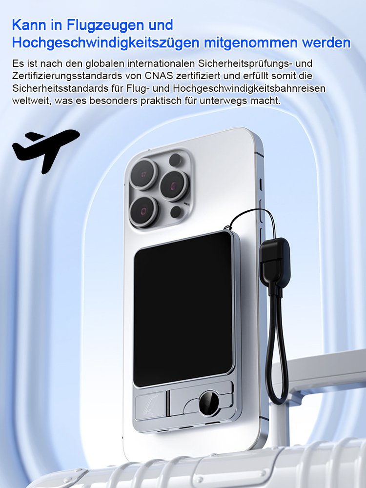 Neue magnetische 3-in-1 kabellose Schnelllade-Powerbank