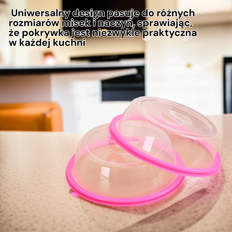 Silikonowa pokrywka do misek na żywność, do mikrofalówki, odporna na olej