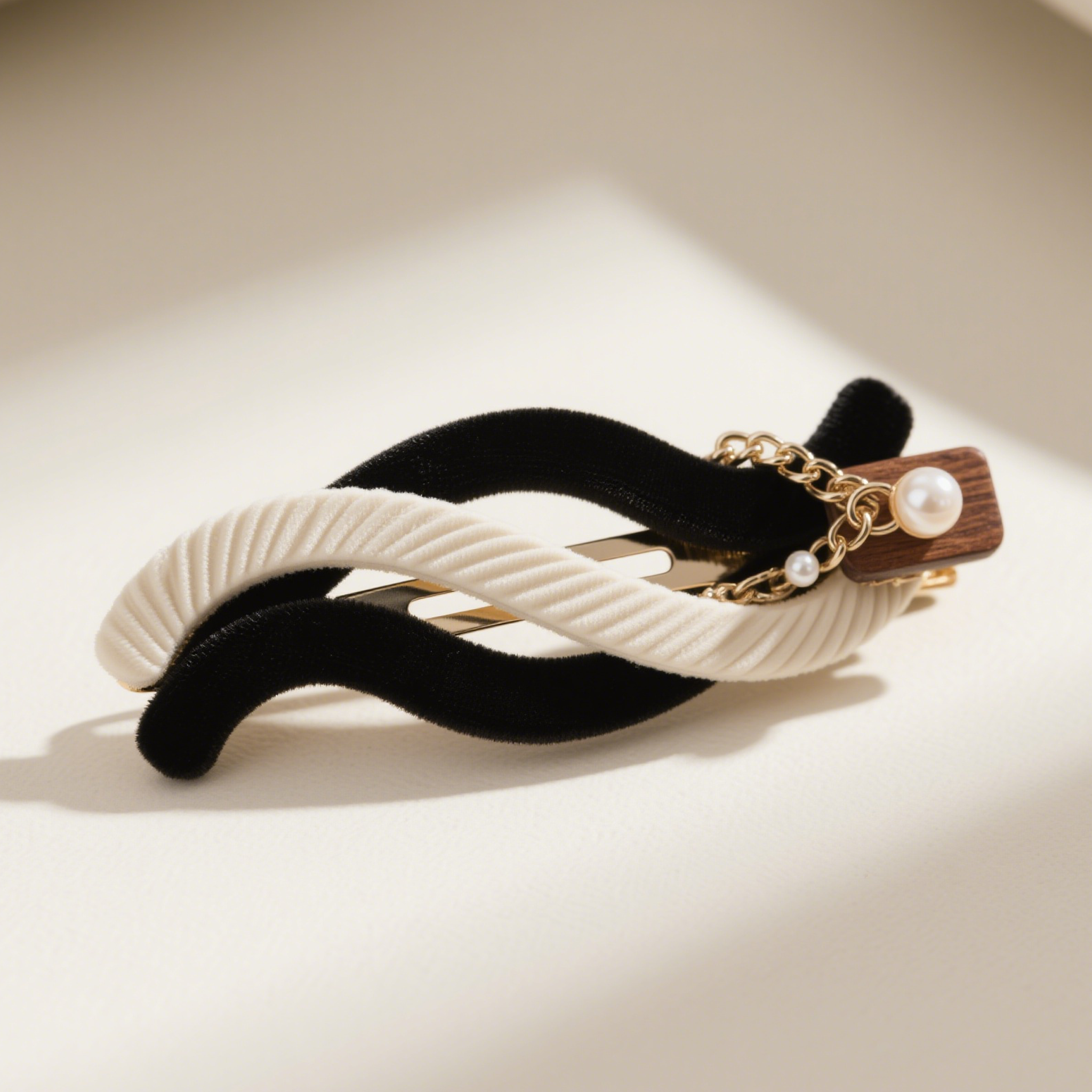 Juego de 5 horquillas de aleación con perlas