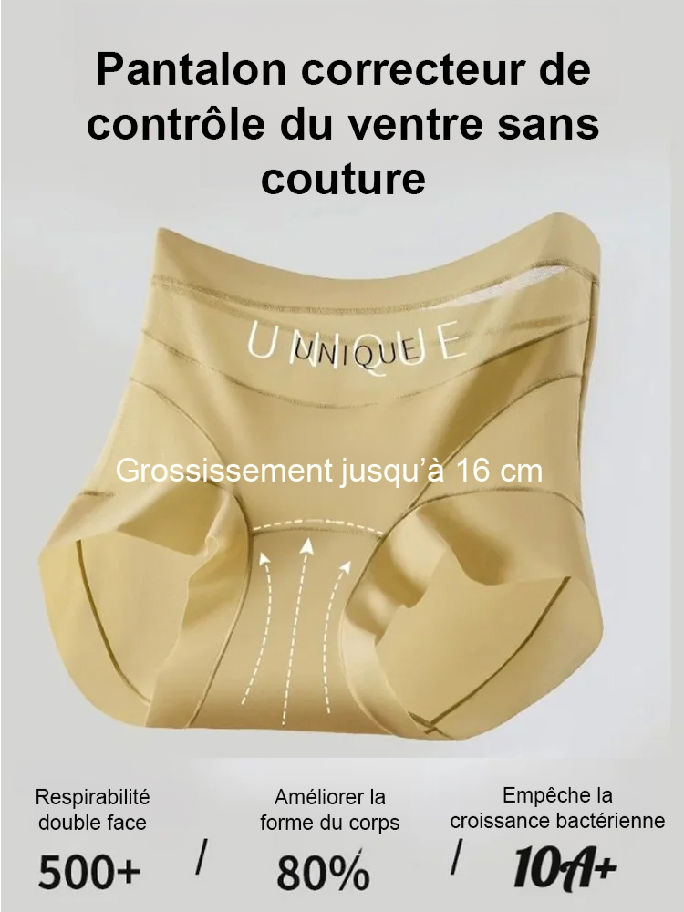 【Double couche gainante】Culotte sculptante en dentelle fine, invisible et légère
