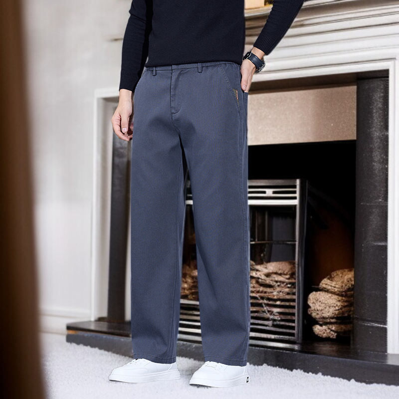 秋のライトラグジュアリー メンズ ワイドパンツ