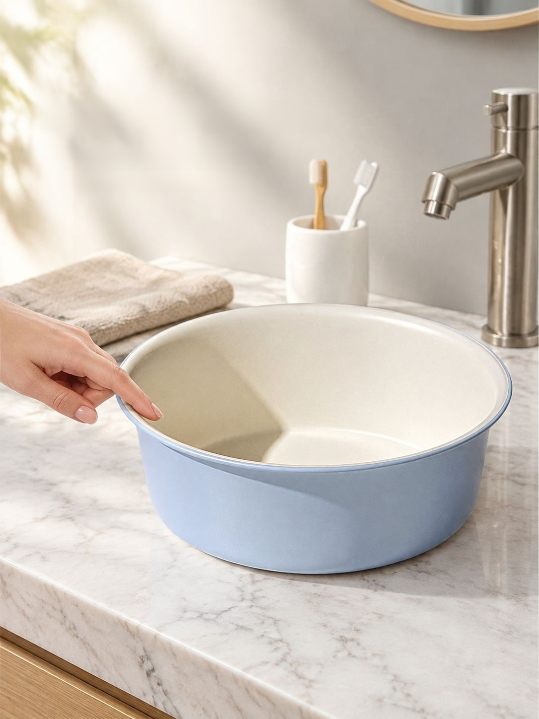 Large capacity durable wash basin for home laundry tasks