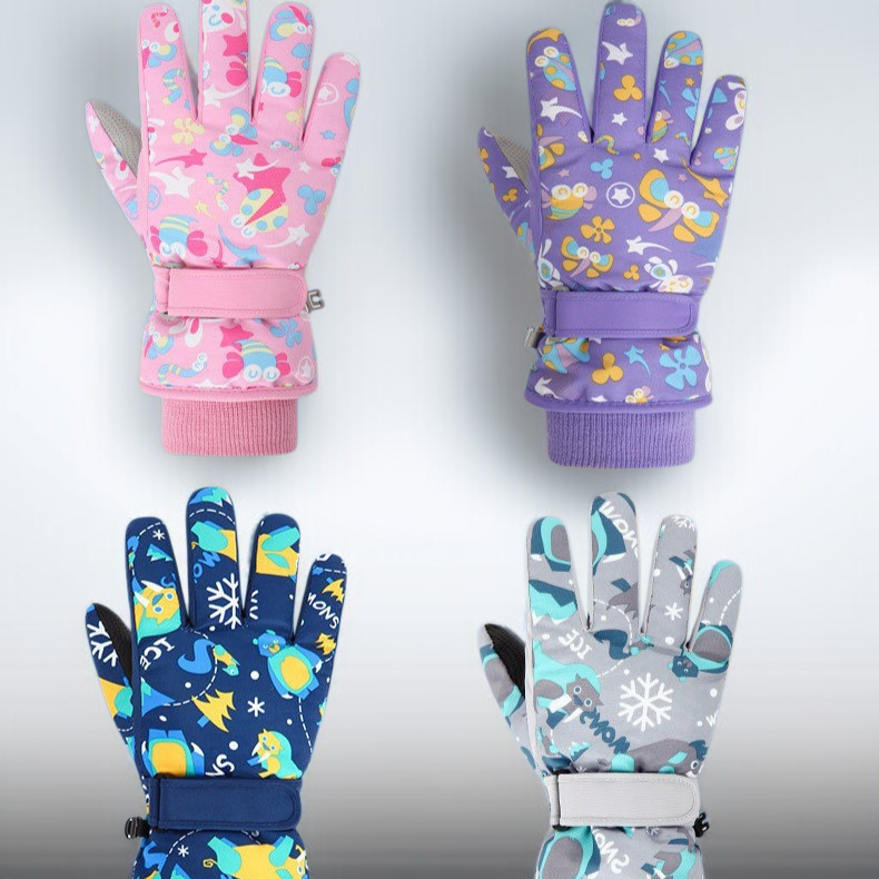 兒童專用卡通保暖棉手套