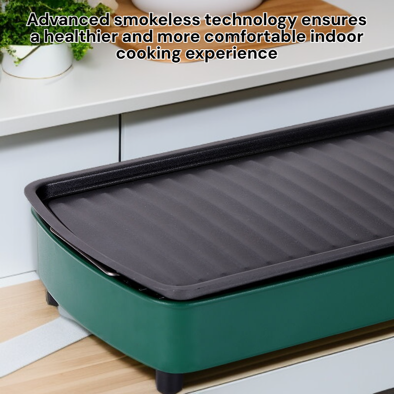Household Smokeless Electric Griddle and Integrated Shabu-shabu Pot