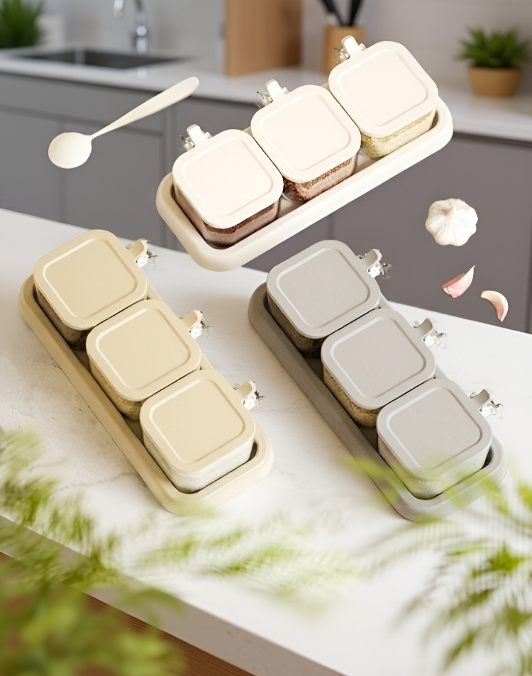 برطمانات توابل متعددة الاستخدامات للمطبخ