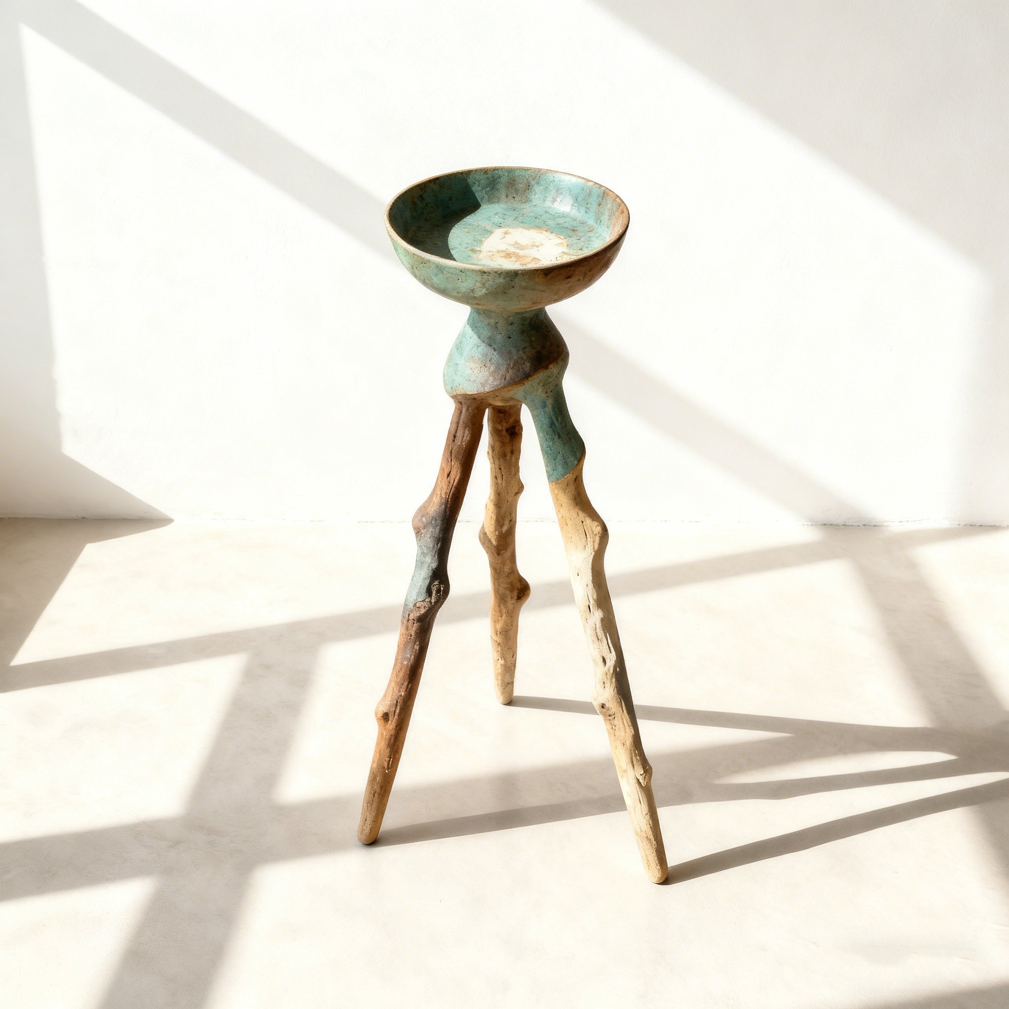  삼각형 식물 화분 선반