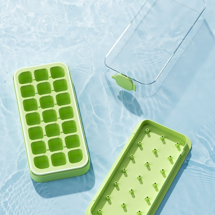 Water-filled ice cube tray