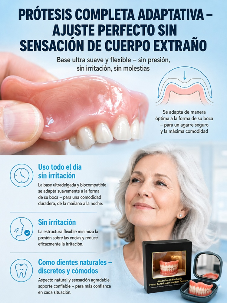 Estuche portátil para dentaduras postizas