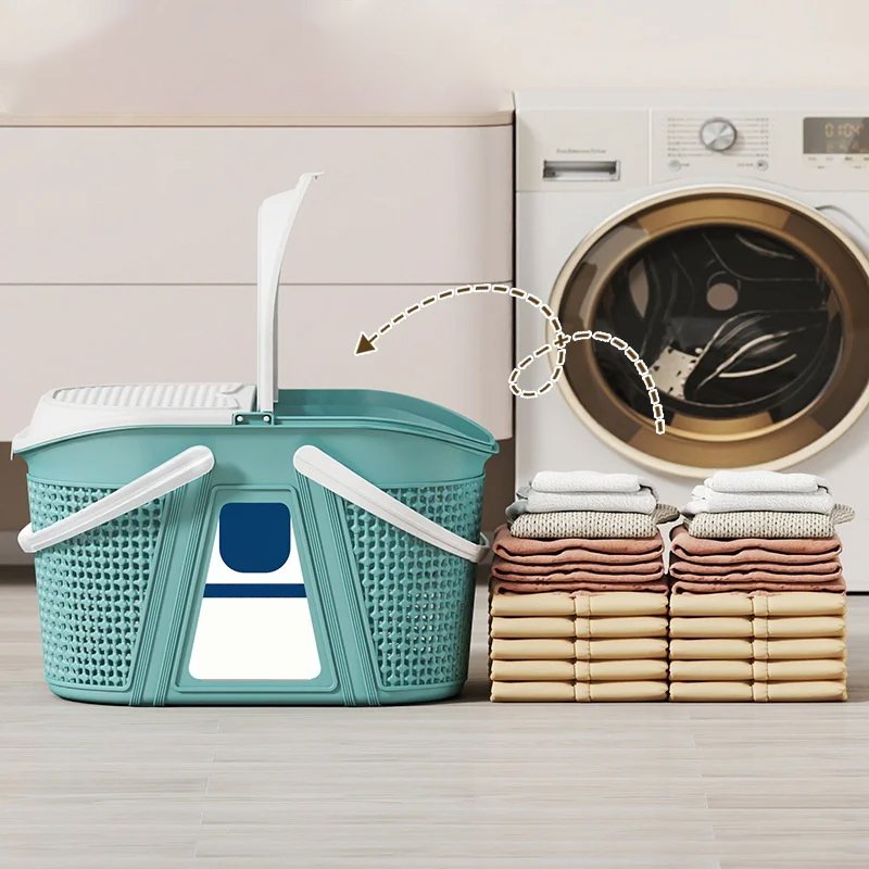 家居洗衣籃帶手柄