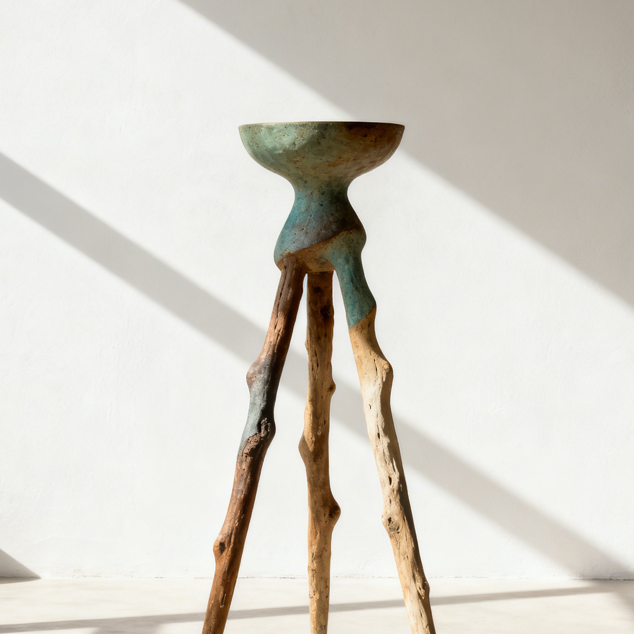  삼각형 식물 화분 선반