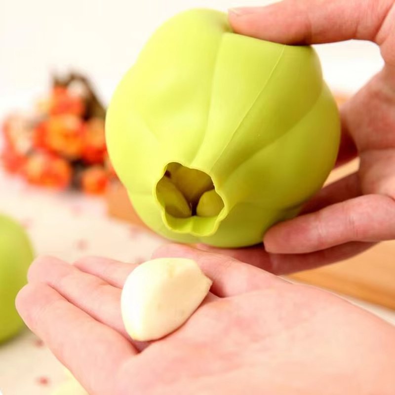 Practical silicone garlic peeling tool