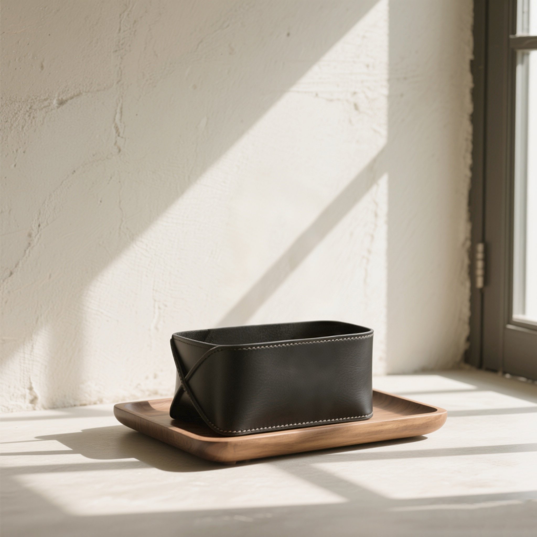 กล่องใส่กระดาษทิชชูหนังอเนกประสงค์แพ็ค 4 ชิ้น ดีไซน์ทันสมัย