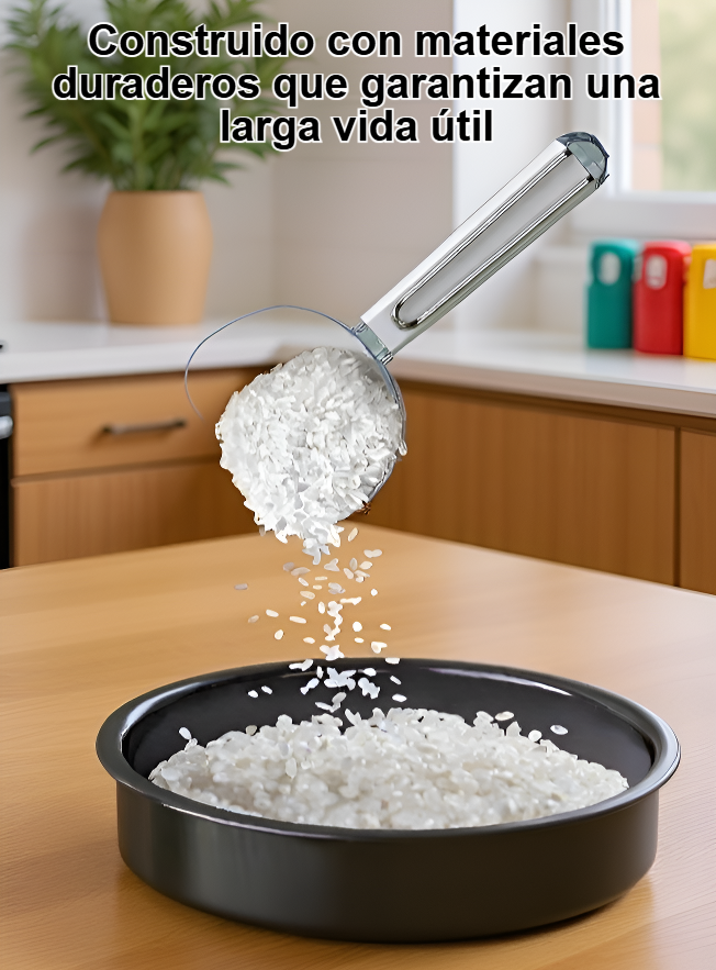 Detalle del contenedor para almacenar cereales