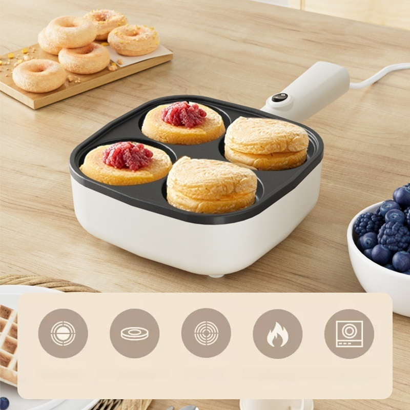 Four-hole non-stick frying pan