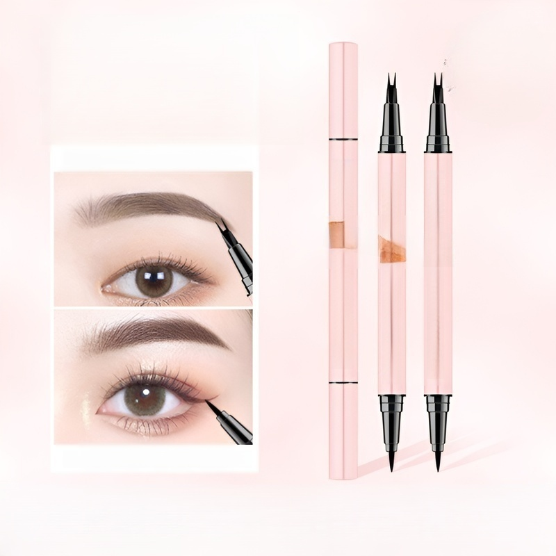 듀얼 아이브로우 펜슬 투웨이 롱 래스팅 워터프루프 땀방지 아이브로우 펜슬 빠른 성막 듀얼 아이라이너