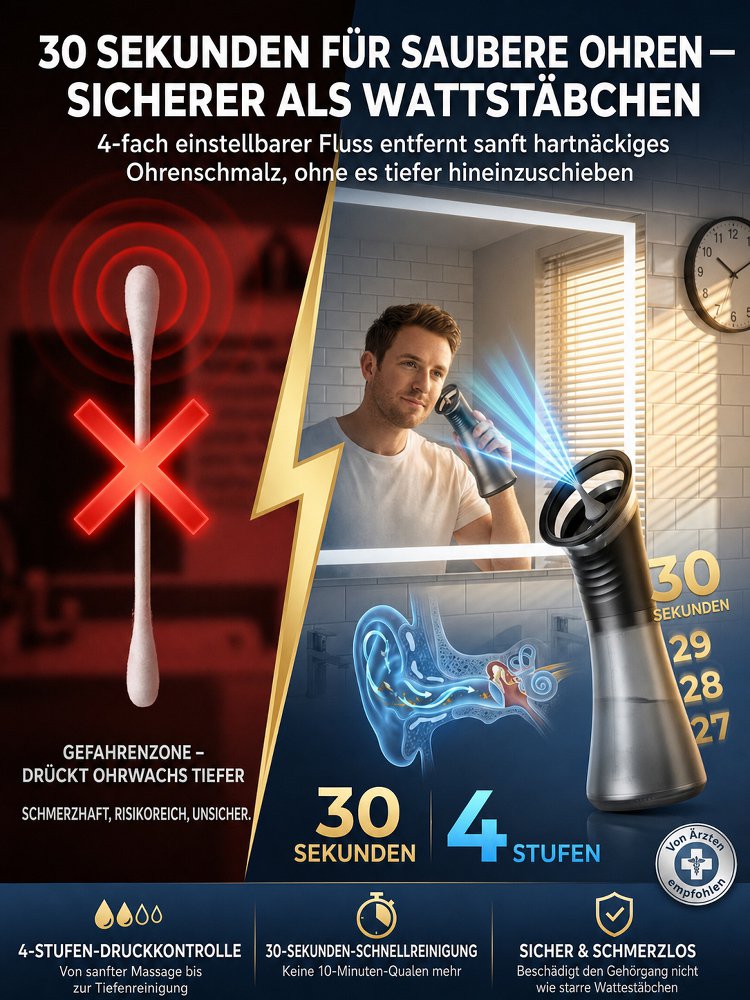 Elektrischer Ohrreiniger Pflege-Set für Zuhause
