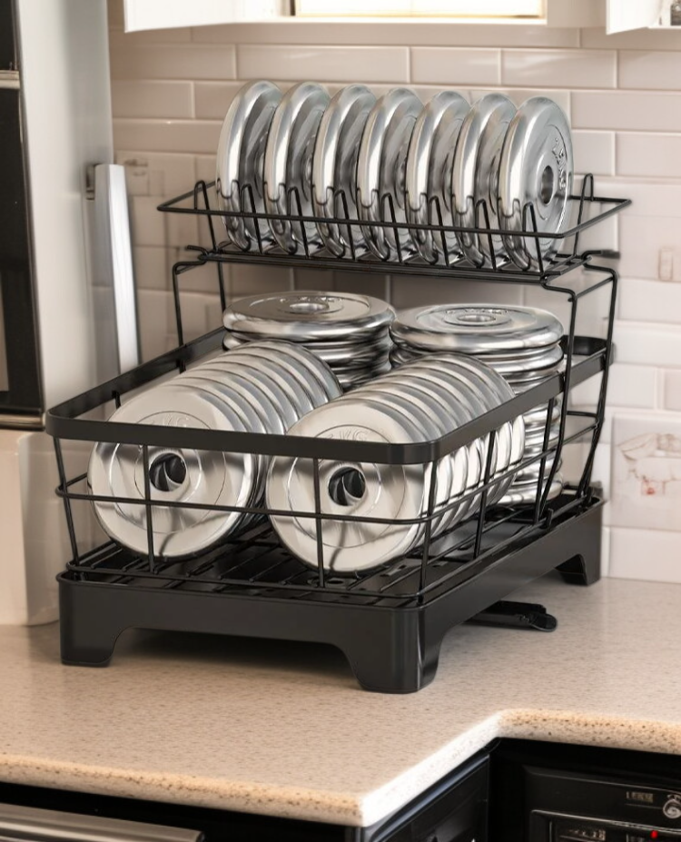 수저통과 함께 사용 가능한 선반