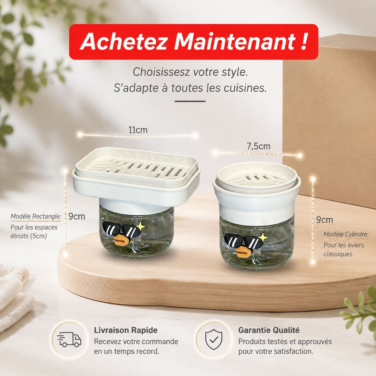 Bouteille de distribution de liquide vaisselle à pression pour usage domestique