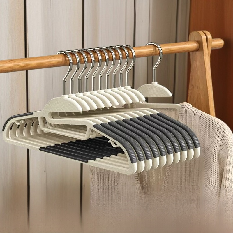 가정용 플라스틱 두꺼운 건조대 와이드 어깨 미끄럼 방지 옷걸이 헴라인 옷걸이 빨래 건조에 좋은 도우미