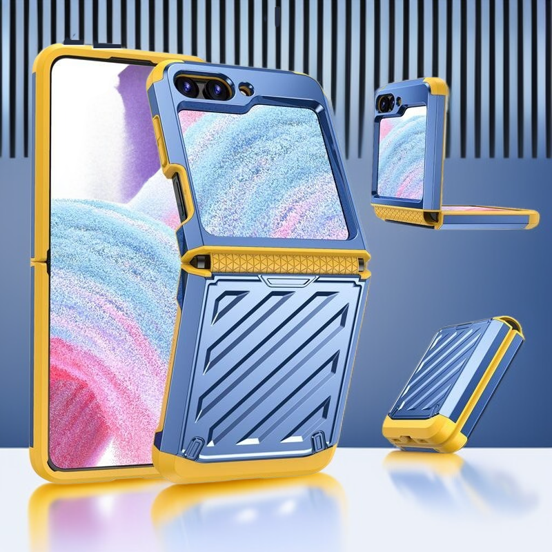 폴딩백 케이스 넘어짐 방지 전기도금 갑옷 케이스 다양한 폰 적용