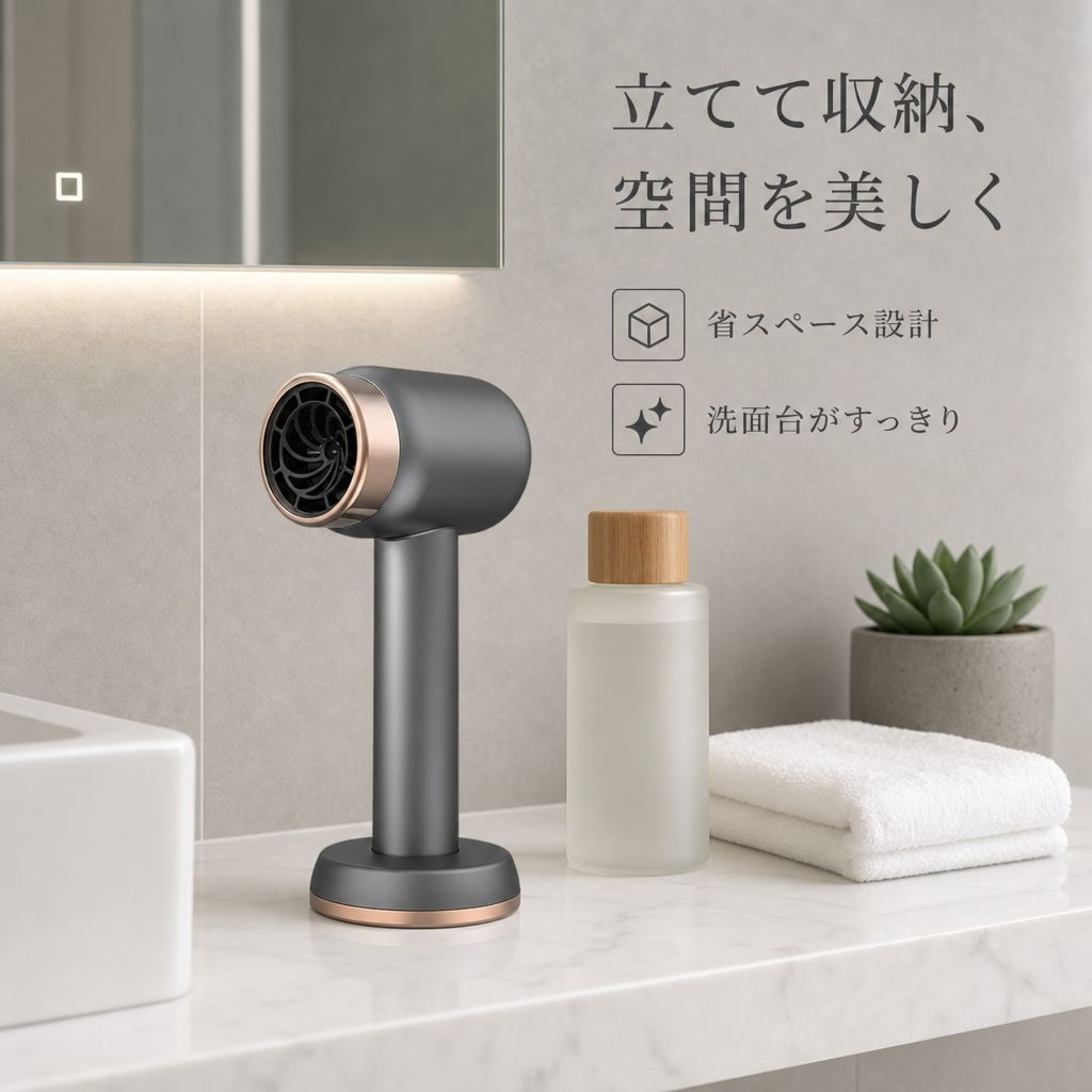高効率マイナスイオン充電式リーフレスヘアドライヤー
