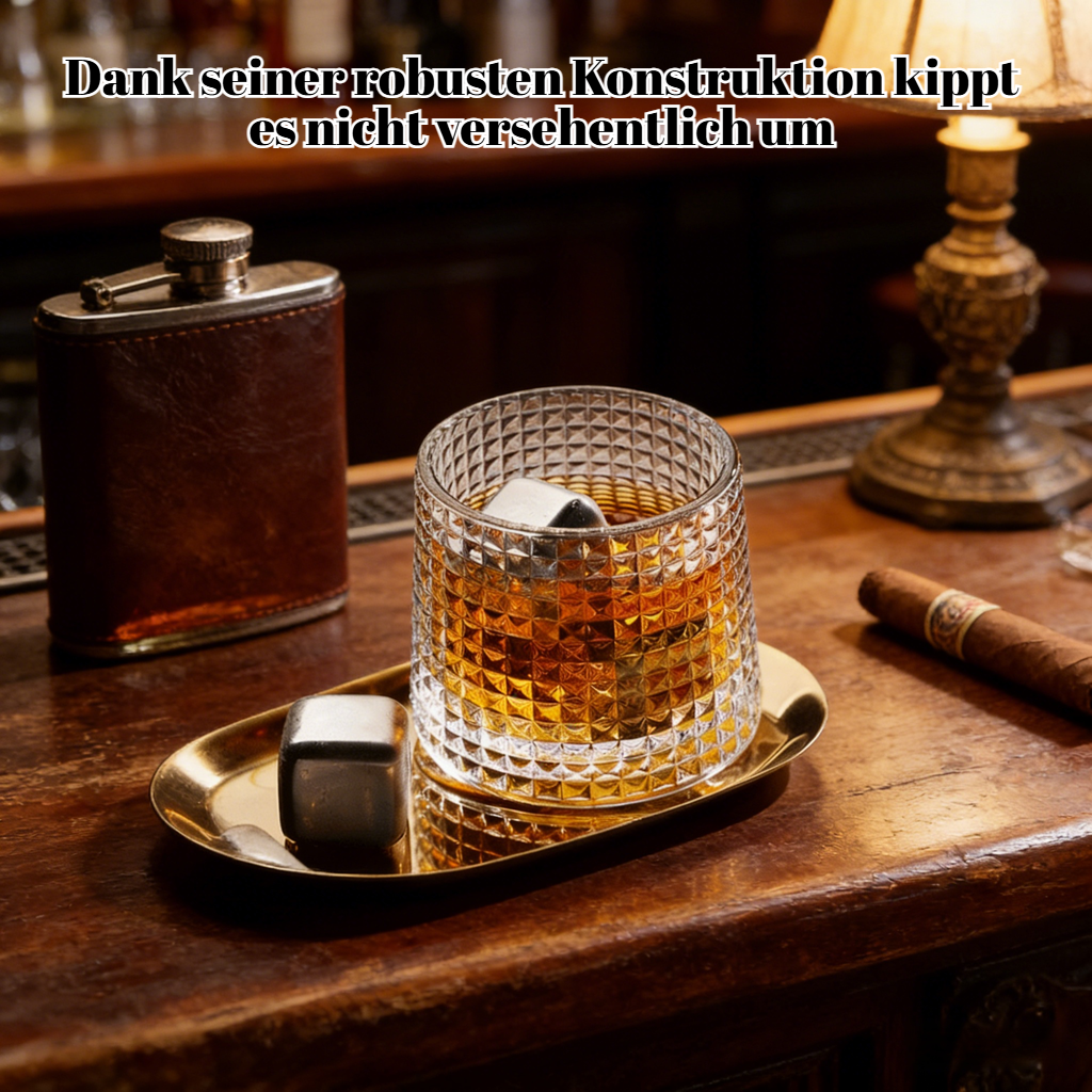 Drehendes Whiskyglas