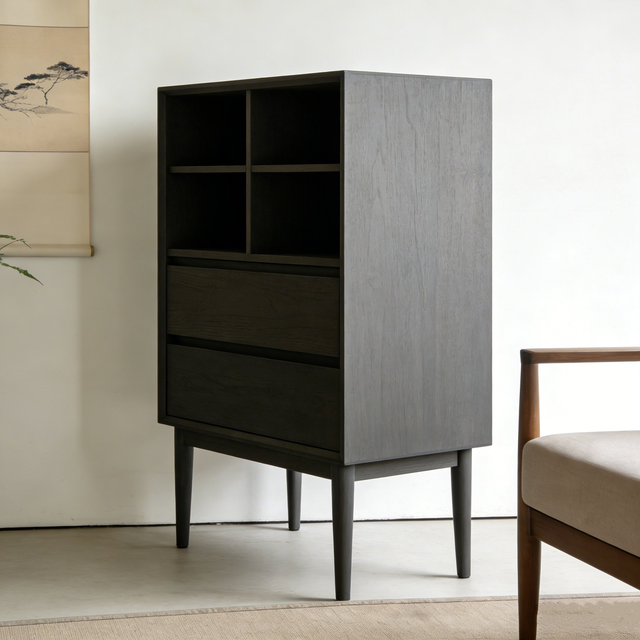 壁際小型収納キャビネット