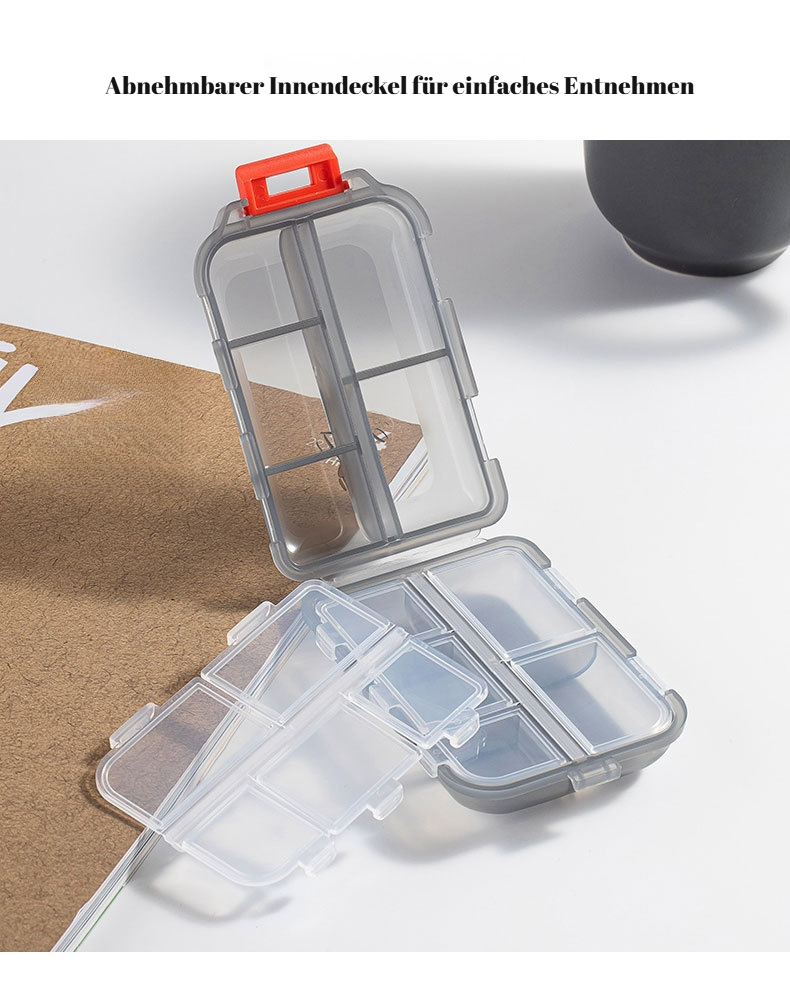 Medikamentenbehälter mit separaten Fächern