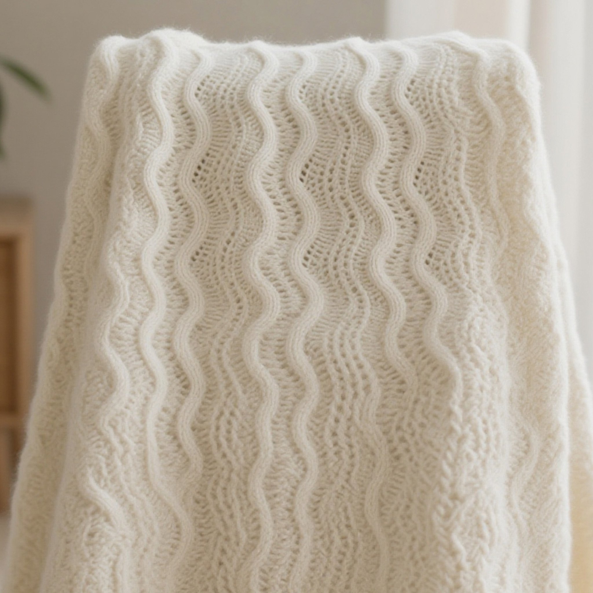 ผ้าห่มผ้าฝ้ายถักคุณภาพสูงสำหรับทุกฤดู