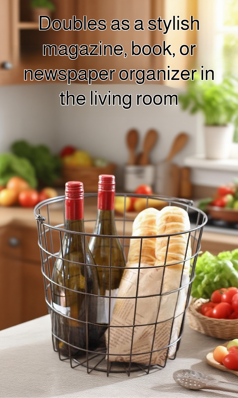 Retro wrought iron storage bucket for home organization