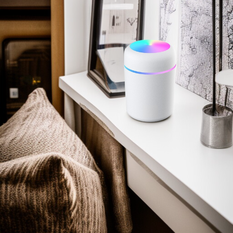 Mini humidificador ultrasónico con aroma, para dormitorio y automóvil