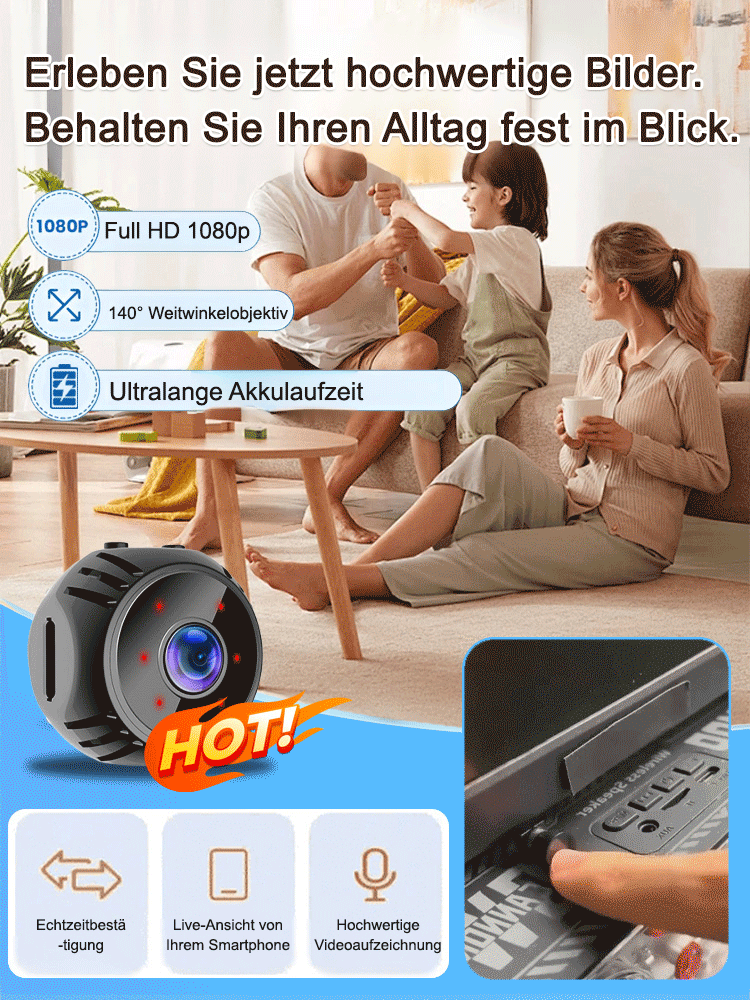 Intelligente Mini-Ultra-HD-Kamera