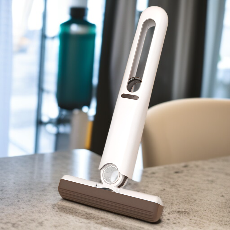 ミニモップ 携帯 小型 ミニモップ ハンディモップ クイックルハンディ 雑巾モップ ポータブルミニモップ セルフスクイーズミニモップ 小さなスペース用 ウェット&ドライ デスクトップクリーニングミニモ