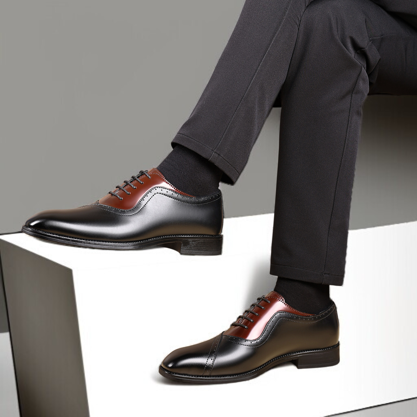 大きいサイズ対応男鞋の着用イメージ