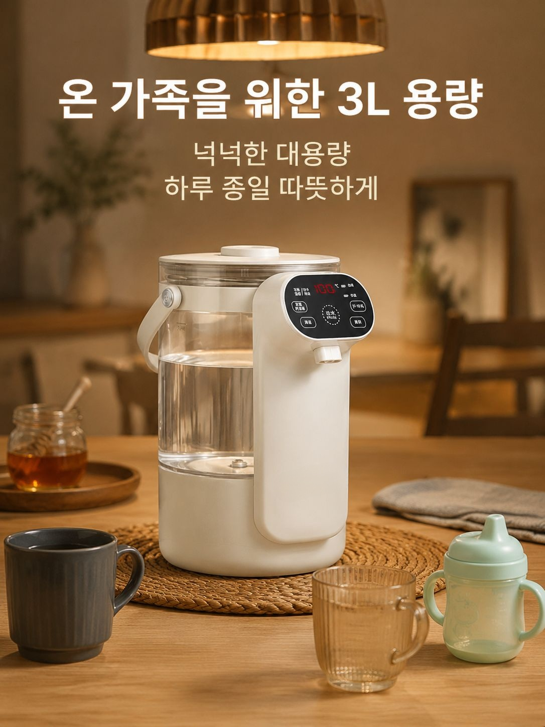 가정용 항온 전기포트 소재 모자급 전용출수 직음 보온주전자