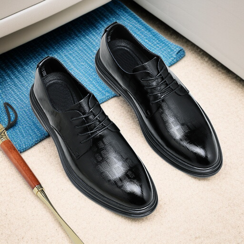 블랙 비즈니스 웨딩 슈즈 남성 기모 정장 구두 청년 남성화 면구두 추동 블랙 웨딩 구두