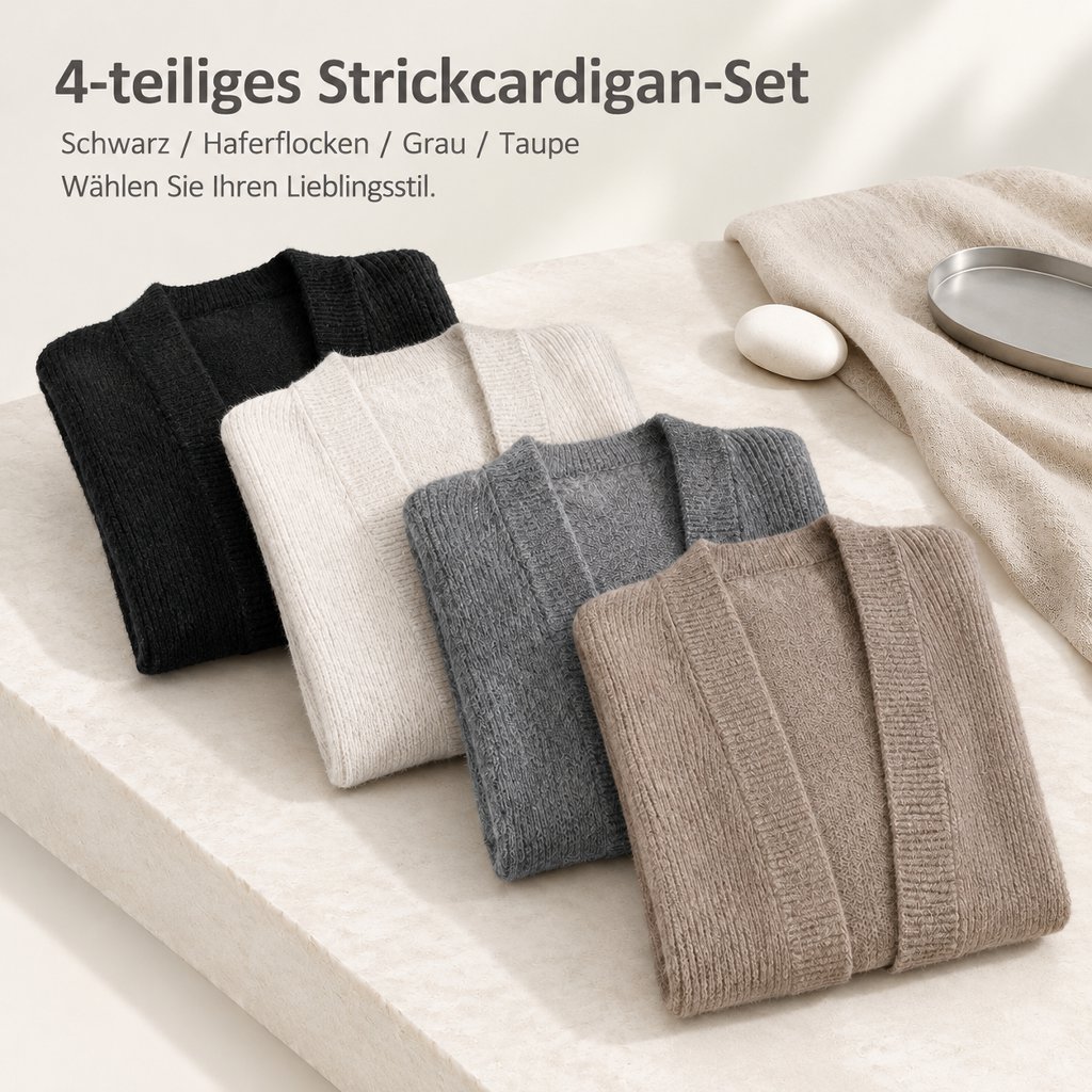 Langer, bequemer Strick-Cardigan für Damen