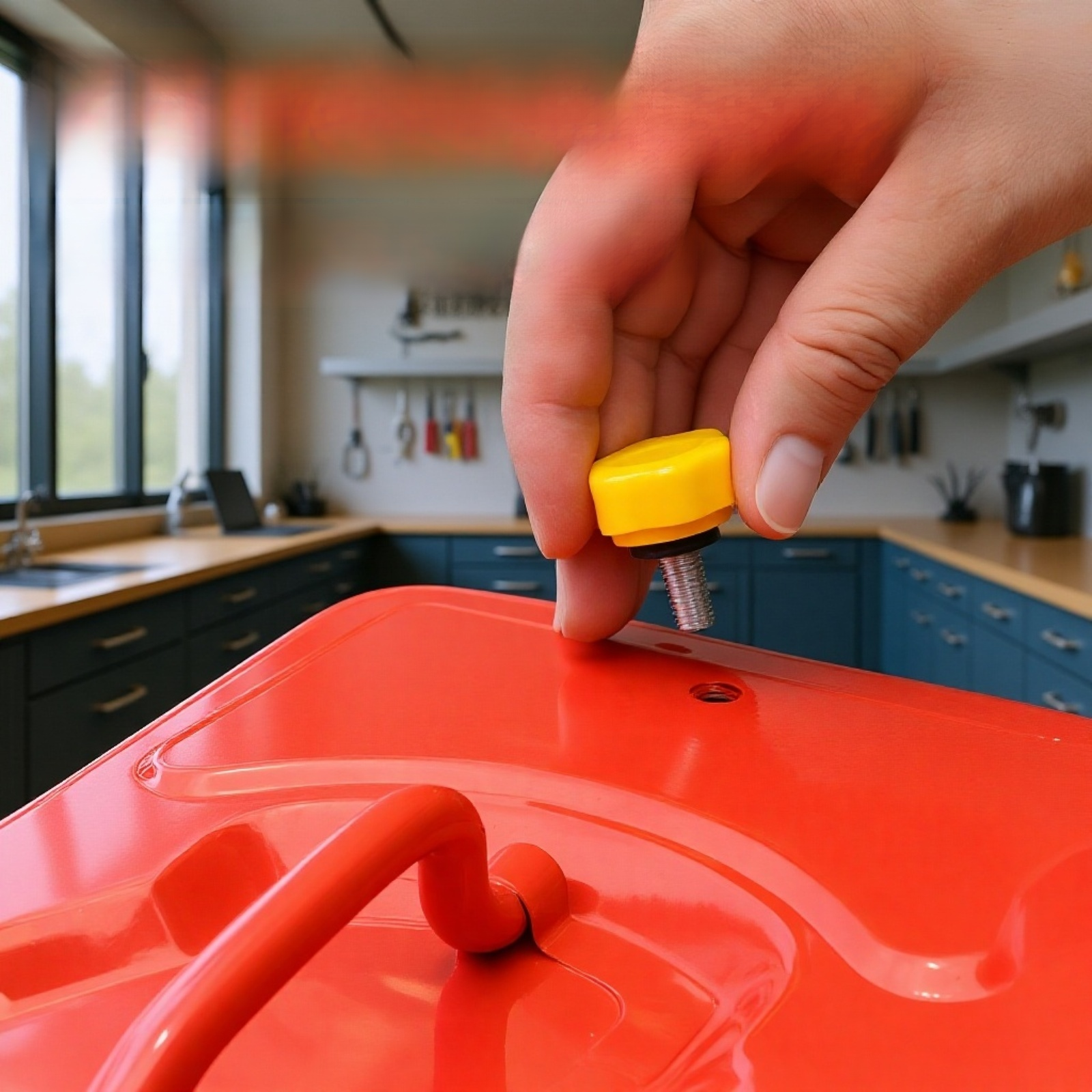 خزان بنزين أفقي للاستخدام الصناعي