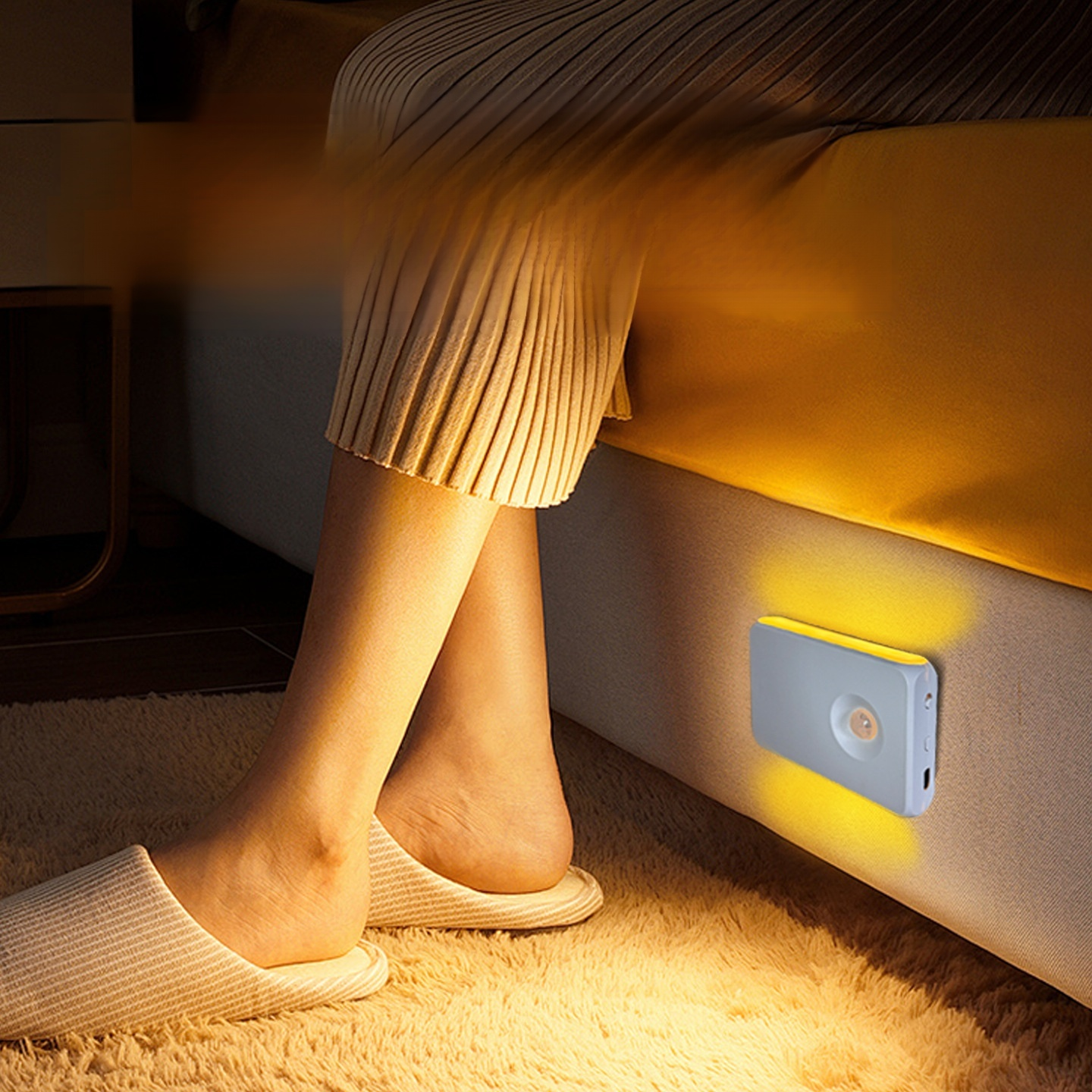 Wall lamp intelligent sensing night light LED infrared charging wireless magnetic suction