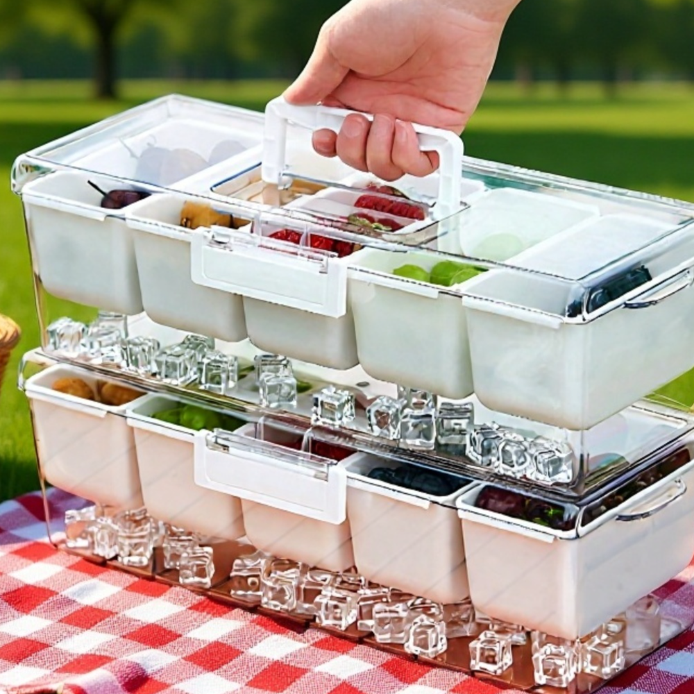 Portable food storage container
